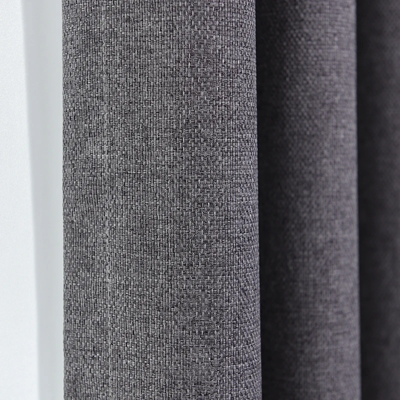Innermor Blackout Curtains for Living room Modern Drapes Faux Linen Korean Style Window Curtain for Bedroom Customized