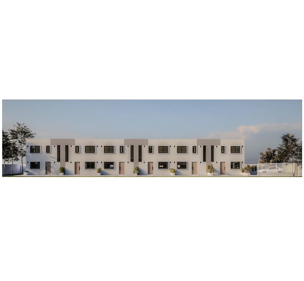 72m2 x 6 units Modern Double Layer Apartment +Residence Stylish Prefab Homes Modular Prefabricated House