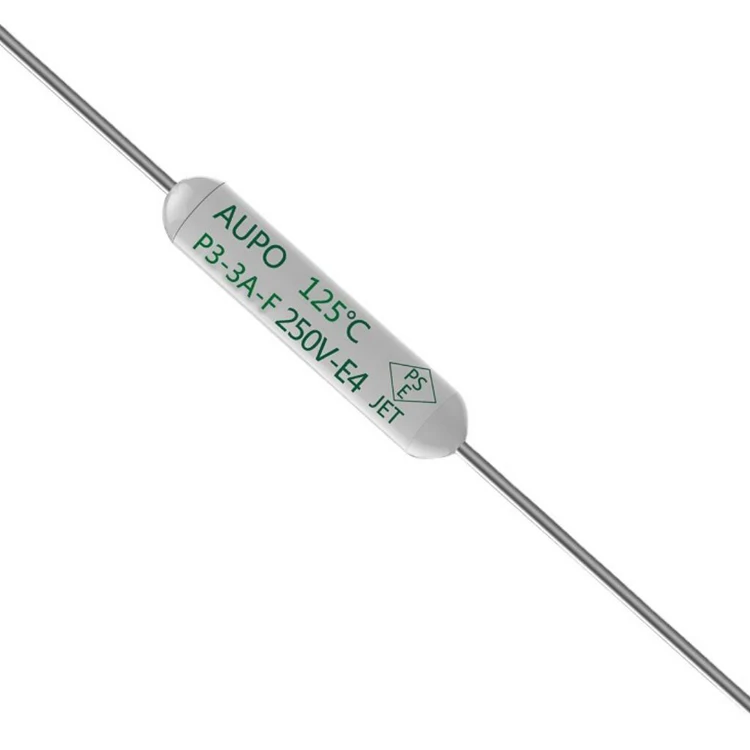 AUPO axial lead AC 250V 1A 2A 3A 5A thermal link cutoff fuse