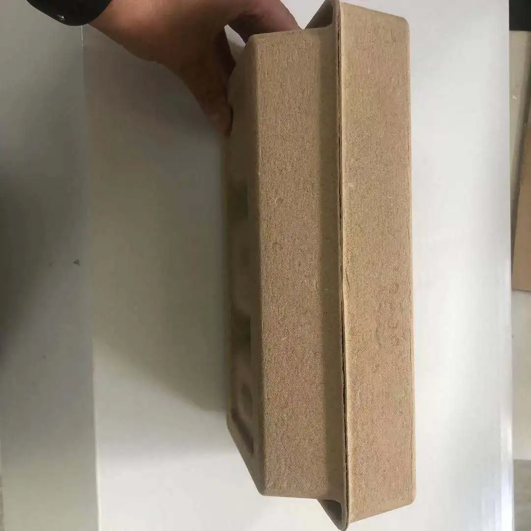 China Factory Free Design bio degradable cosmetic packaging box pulp molded gift box