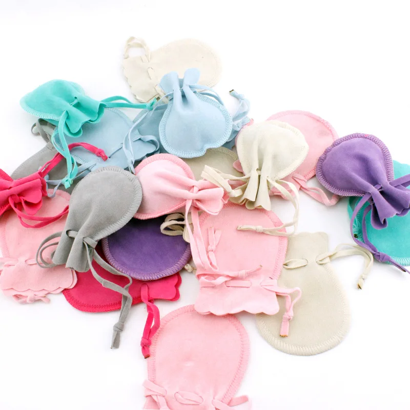 New Design Jewelry Velvet Bag Small Drawstring Pouch Gift Pouches Dust Bags Packaging Necklace Ring Earring Pouch Wholesale