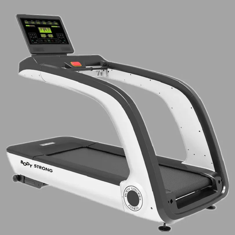 body strong 3.0HP 480*1350mm Running Machine Surface Auto Incline  High Quality  Semi Commercial Treadmill