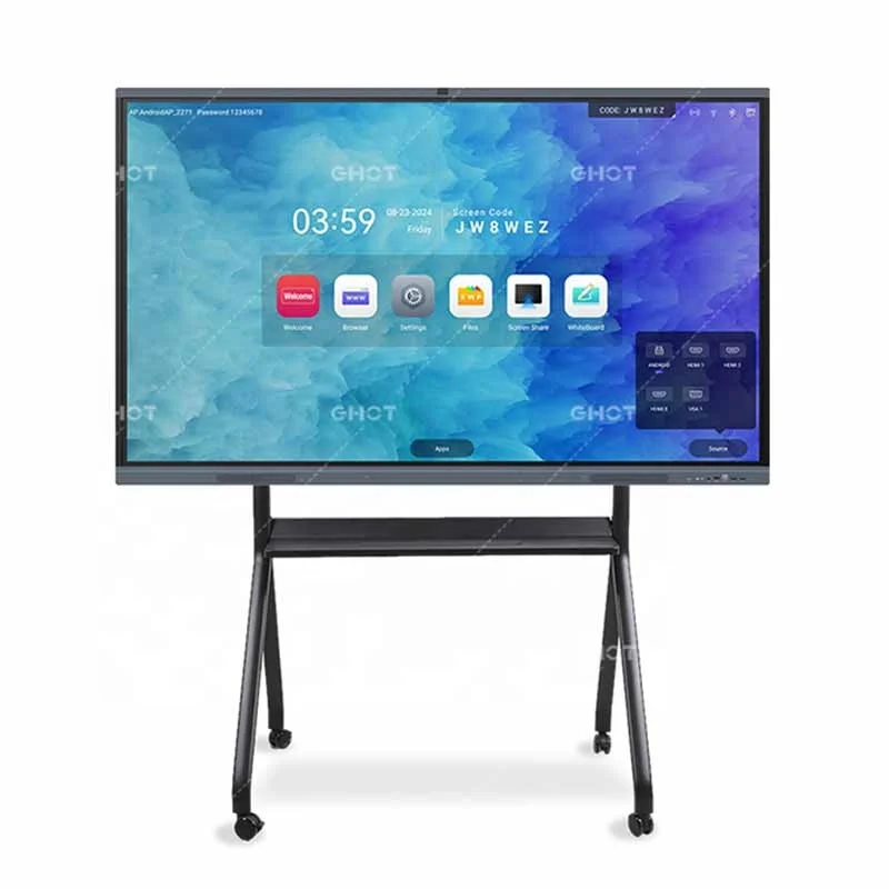 15% Discount OEM ODM Electronic Writing Digital Flat Panel Education Touch Screen Interactive White Board Interactive Display