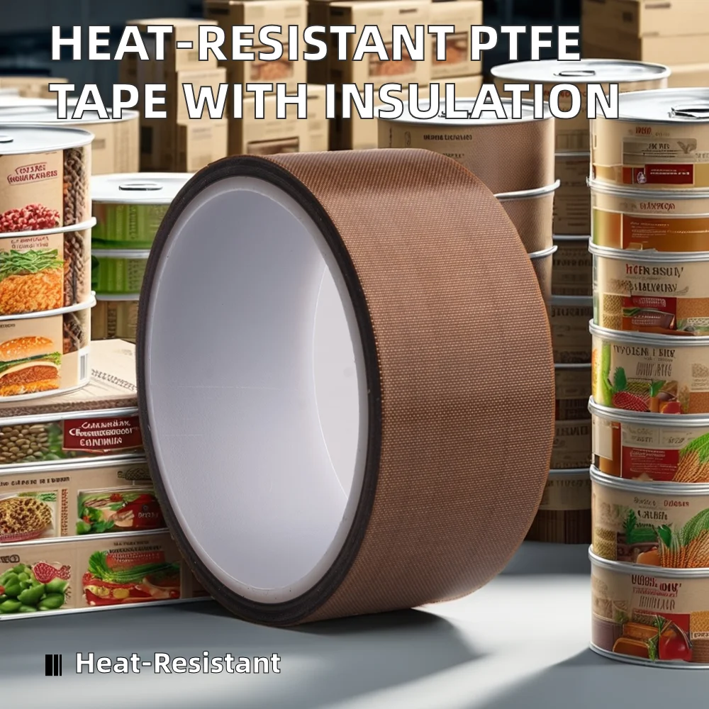 High Temperature PTFE Tape with Silicone Adhesive Wear Resistant Insulation Flame Retardant Thermal Insulation Glue