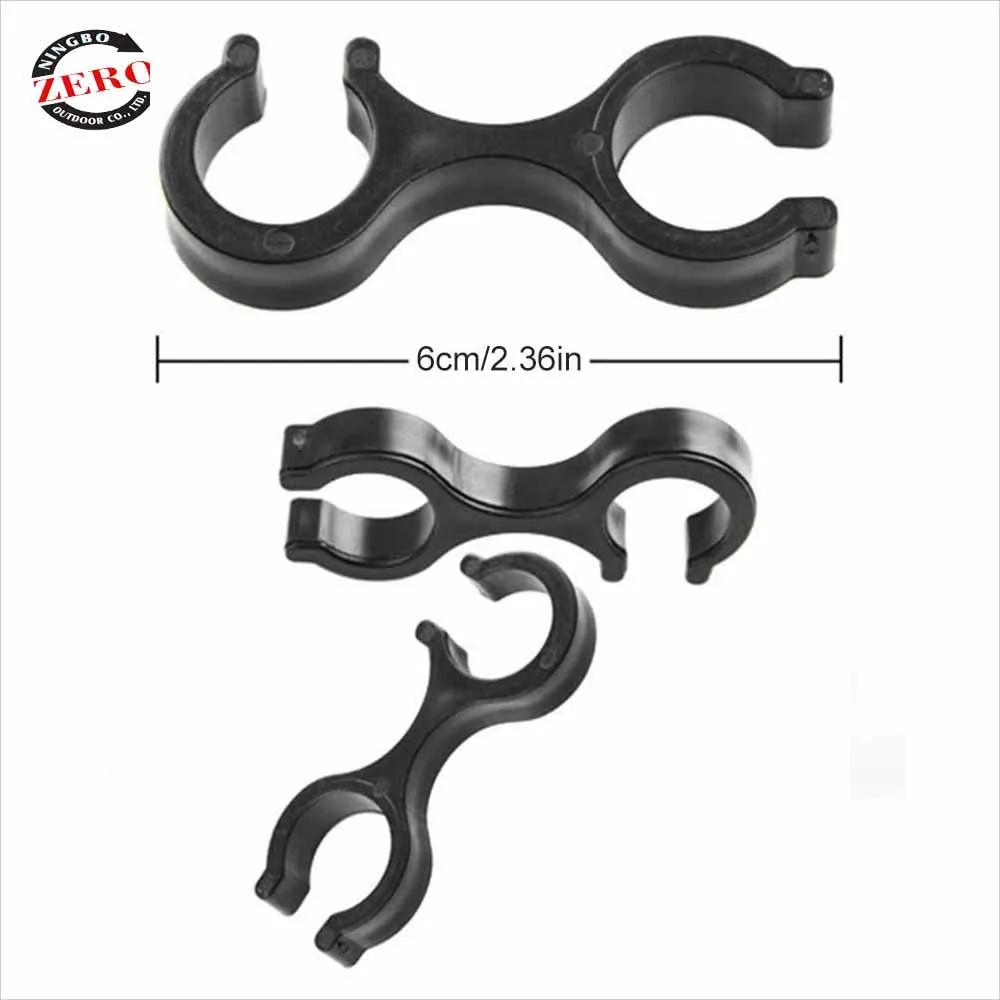 
Hiking Pole Clips Walking Stick Holders 8 Shaped Trekking Pole Buckle Poles Rod Connectors for Hiking Camping Travelling 