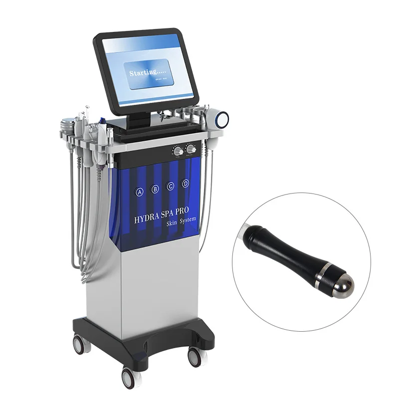 Newangie  hot selling 14 in 1 led skin tightening acne treatment hydra crystal dermabrasion beauty facial machine