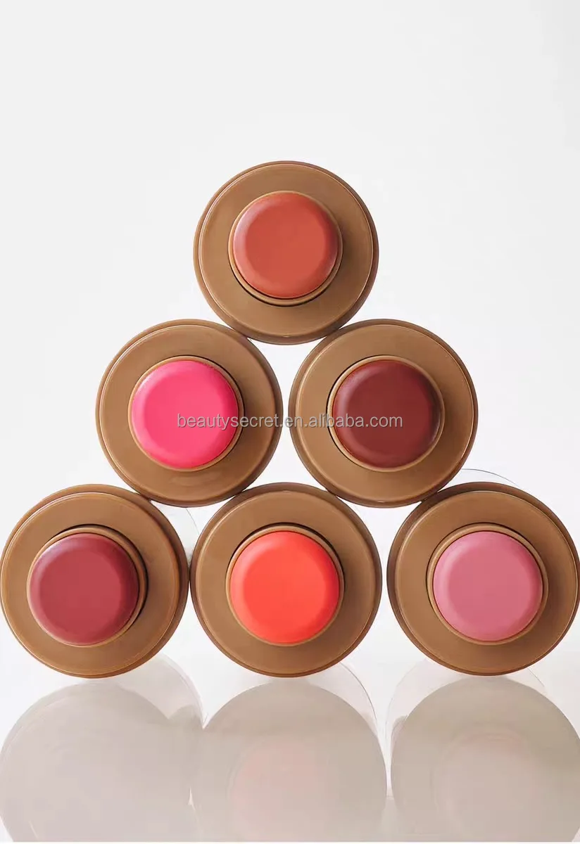 Private Label Product Blush Cheeks And Lips Pink Blush Lipstick Makeup Stick Blush Cream