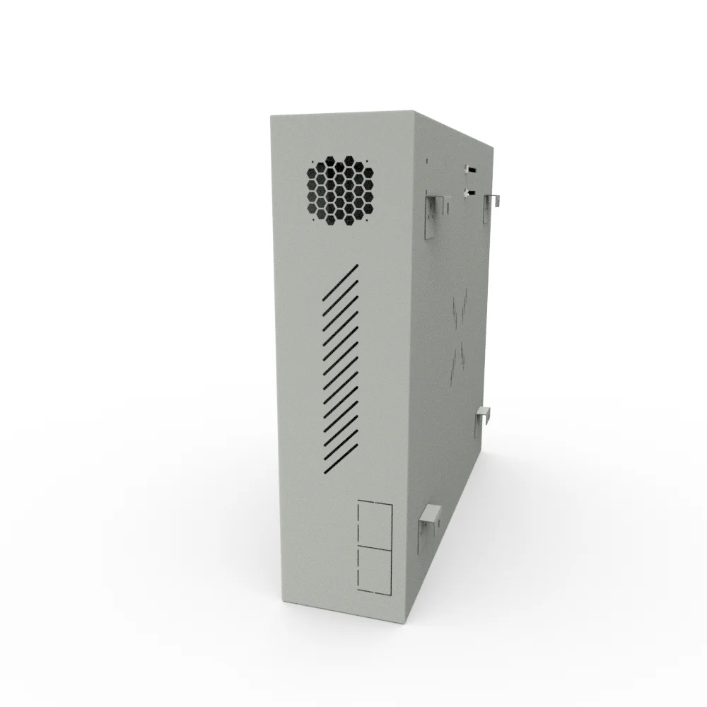 OEM Custom DVR VCR NVR lock box  19-inch 1U Wall Mount Security Box with Double Lock Steel DVR NVR Security box