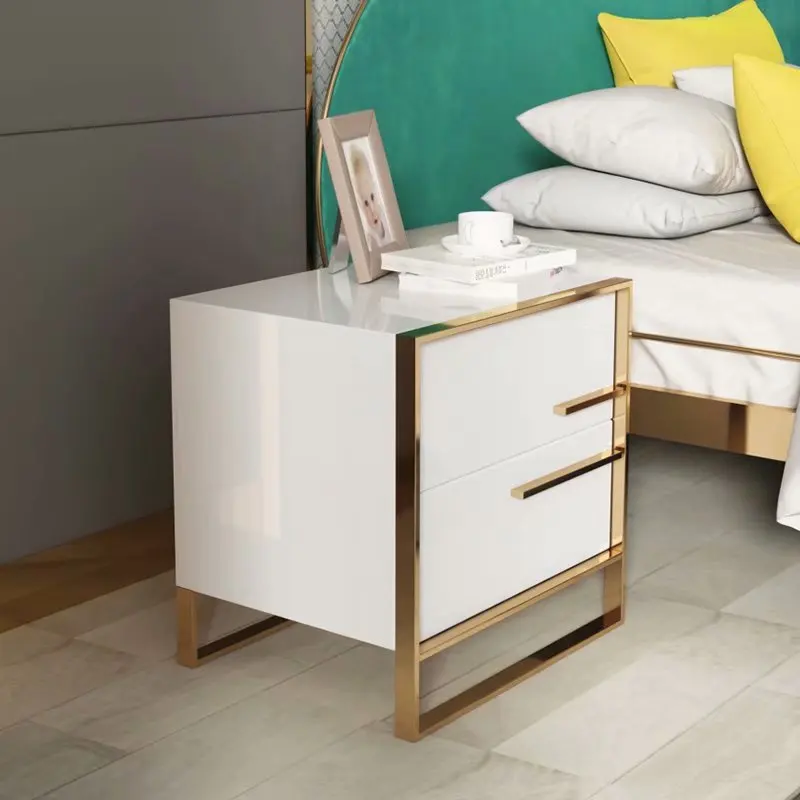 Оптовая продажа, Высококачественная мебель для спальни, подставка в современном стиле, прикроватный столик из цельного дерева