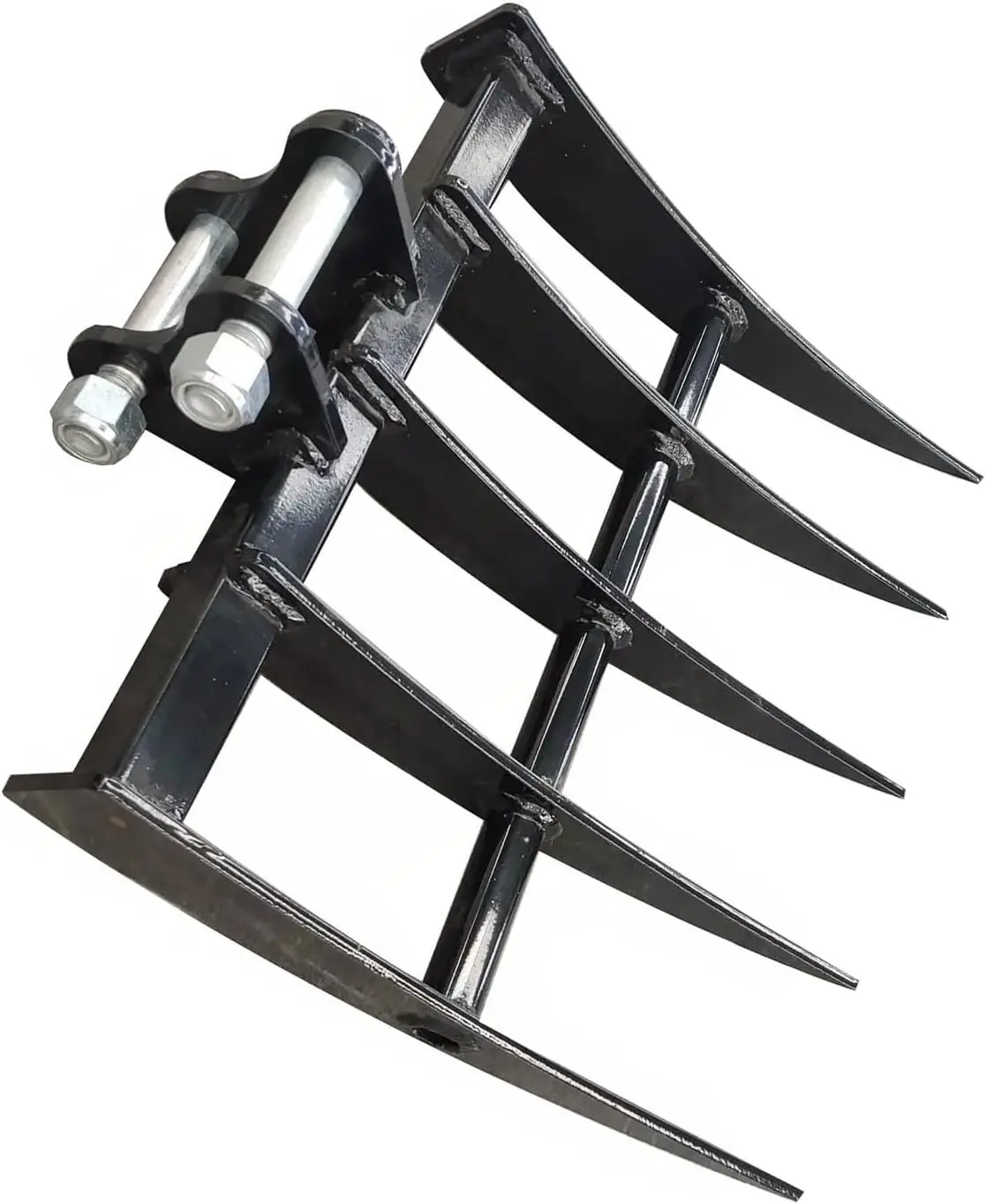 RSBM Mini Excavator Rake Attachments Tool Hydraulic Tilt Backhoe Excavator Attachment for Mini Excavator Deep Tilling land