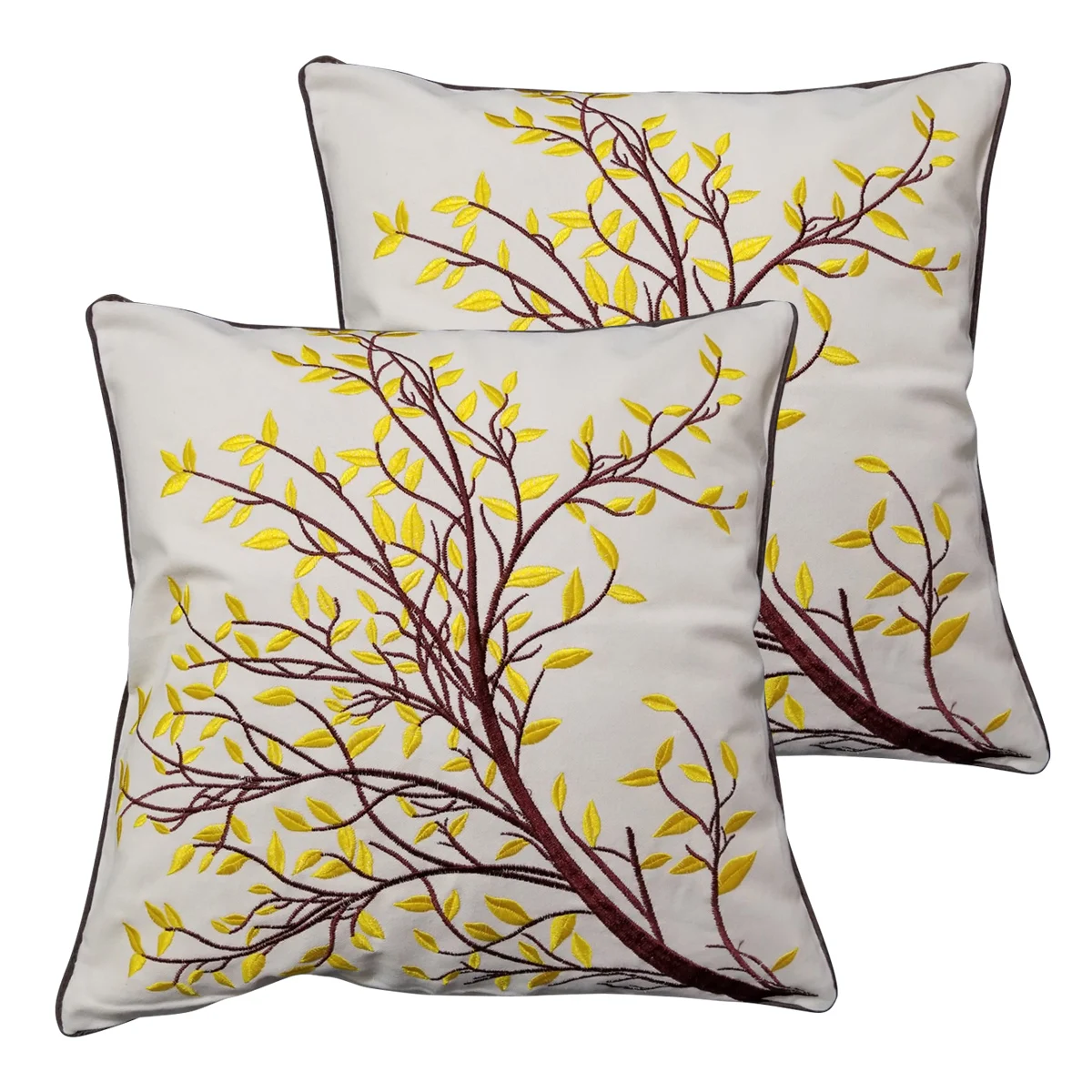 Wholesale hot Bedroom Decoration Luxury Pillow Cases, Oil Painting Tree Living Room Sofa Pillow Covers Interior Home Decor