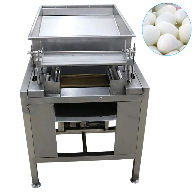 New type of sell like hot cakes Small50kg/hour stainless steel automatic quail egg sheller/peeler