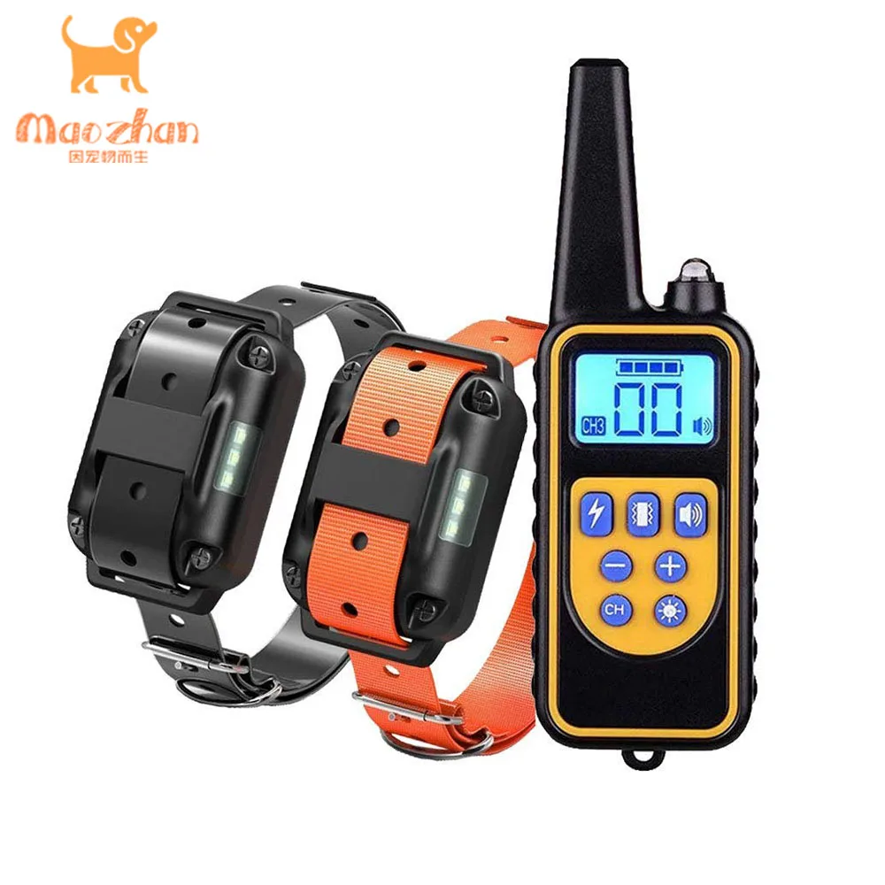 Hot Sell Pet Electric Vibration Deep Collars Anti-Bark No Barking Training Collar for Dog Remote Shock