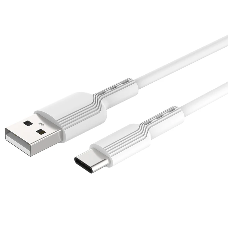 New super USB C Cable 2.4A Fast Charging Cable soft silicone USB Type C Charger fireproof Cable quick Charger Android cord