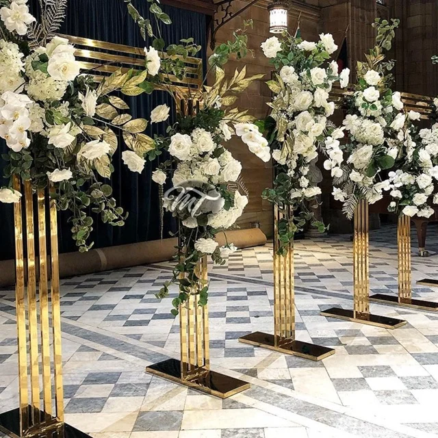 Garden Arch Metal Flower Stand Trellis Walkway Arches for Rose Vines Plant Climbing Patio Lawn Backyard Party Wedding Decor