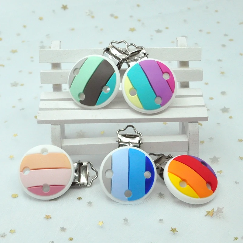 2021 Hot Sell Baby Pacifier For Baby Bottle Nipple Dummy Holder Case Silicone Chain Soother Clip