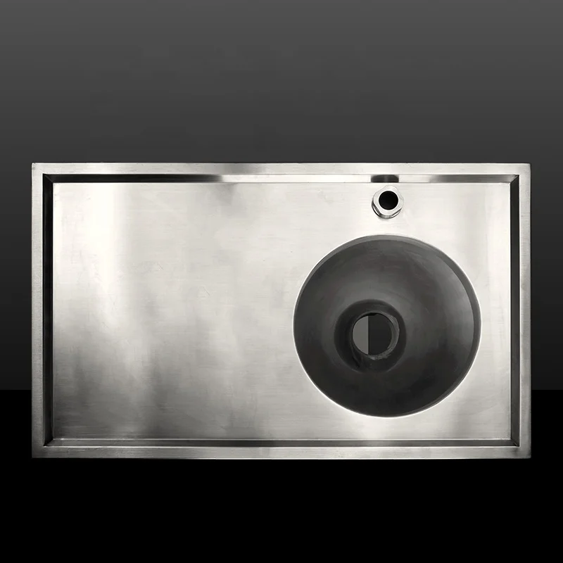 Medical Sink And Drainer Stainless Steel Sluice Sink with Draining Board