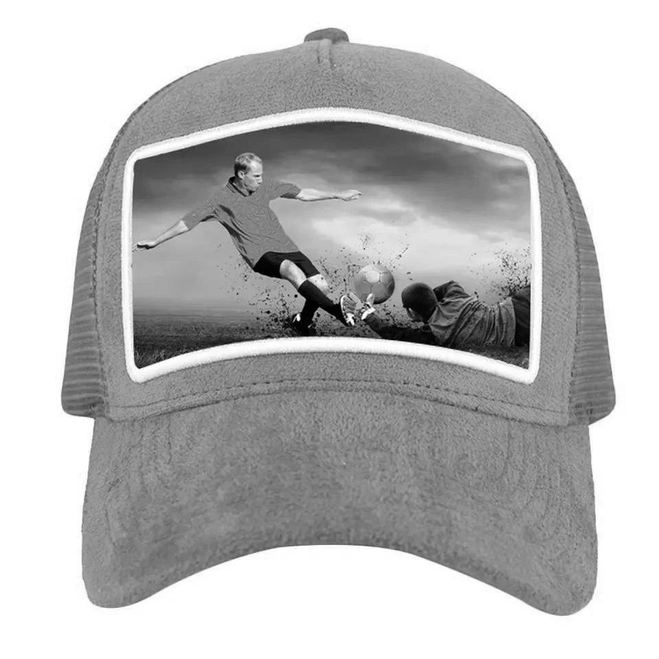 Zg Wholesale Mesh Custom Velvet Trucker Cap 5 Panels Custom Sammet Mossa Patch Embroidery Trucker Hat Velvet Cap With Picture