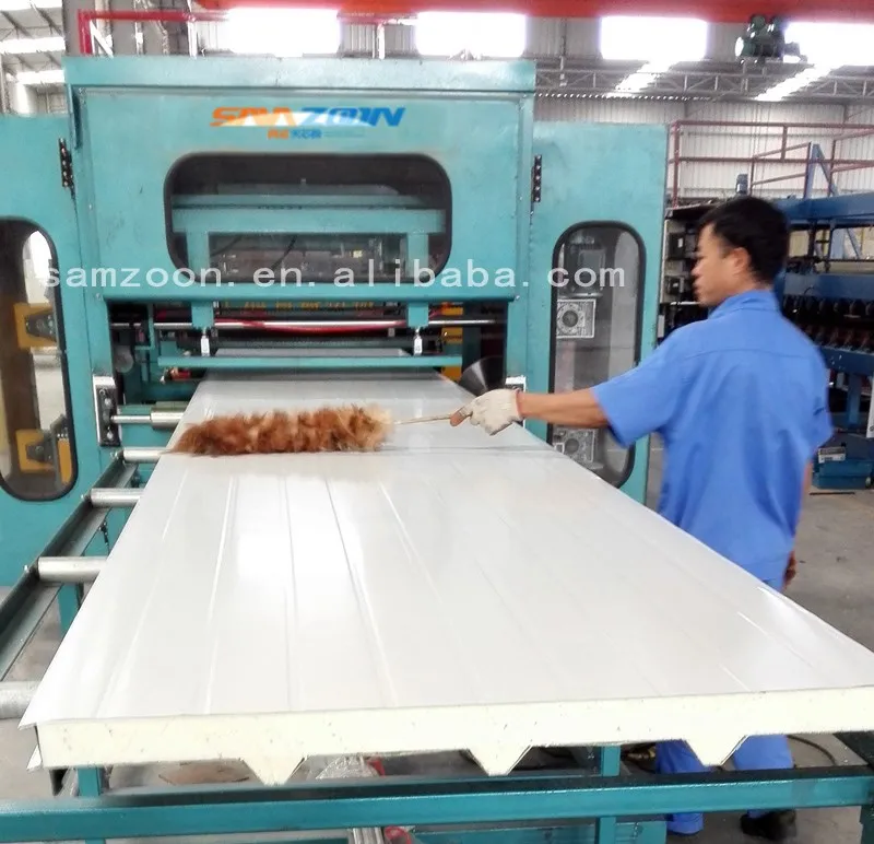 factory quick supply Lightweight Material Corrugated Metal 100mm EPS Roof Sandwich Panel for Prefabricated house