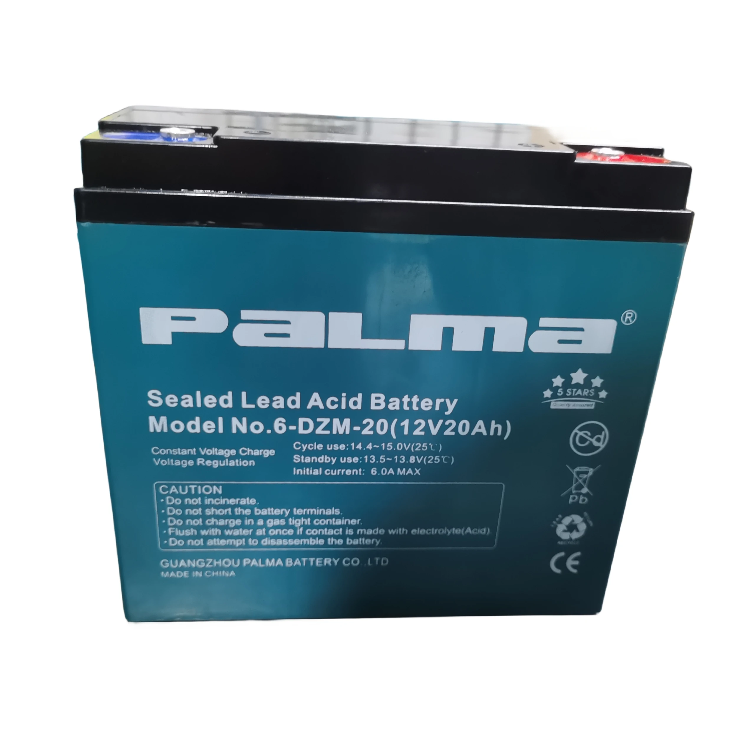 Deep Cycle 12V20Ah 6-DZM-20 Rechargeable Dry Charged Sealed AGM GEL Lead Acid Batteries for Motorcycle