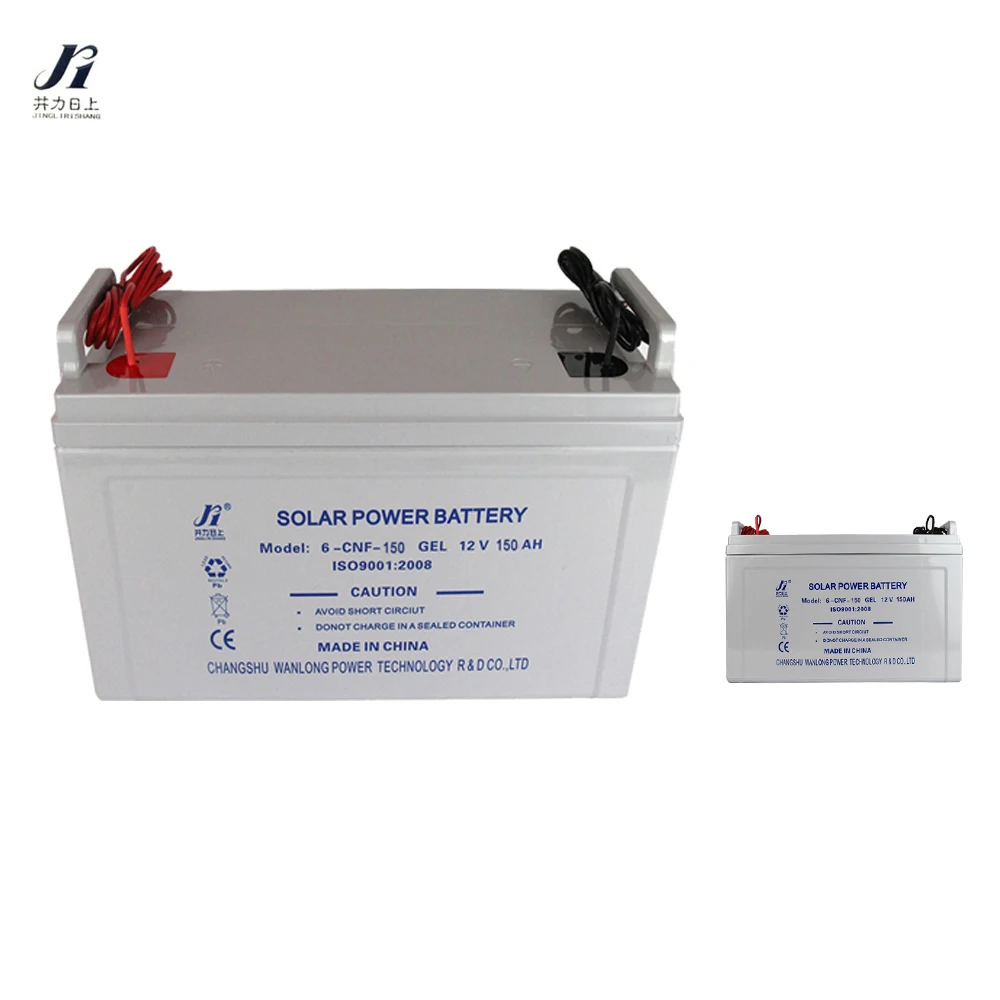 Wanlong Power 12V 150ah gel battery and cables deep cycle maintenance free rechargeable 12 volt battery