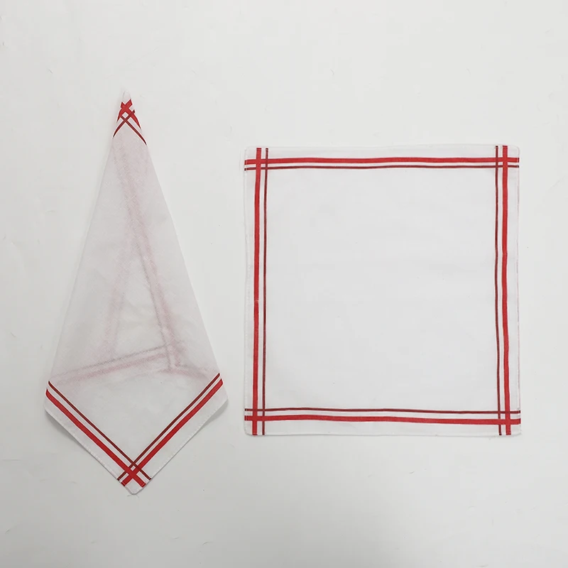 FUBU women cotton square scarf and handkerchiefs 34*34cm small suit pocket handkerchief