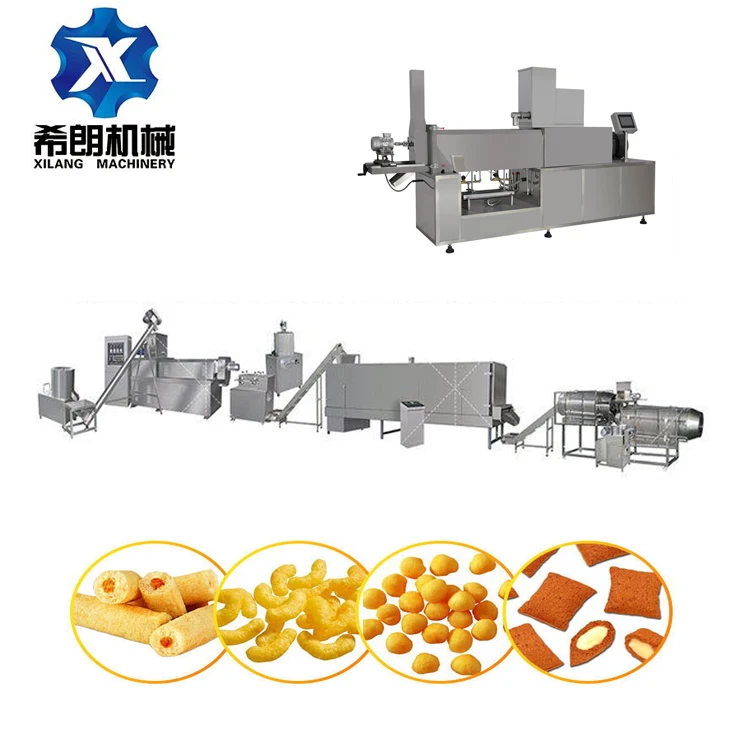 Jam center snack machine Extruded Puffed Snack and Core Filled Snack Processing Line
