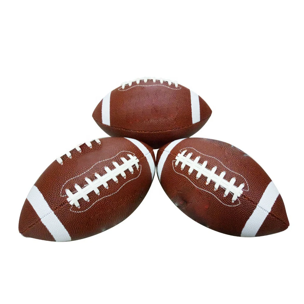 Custom design leather rugby ball for sports toy