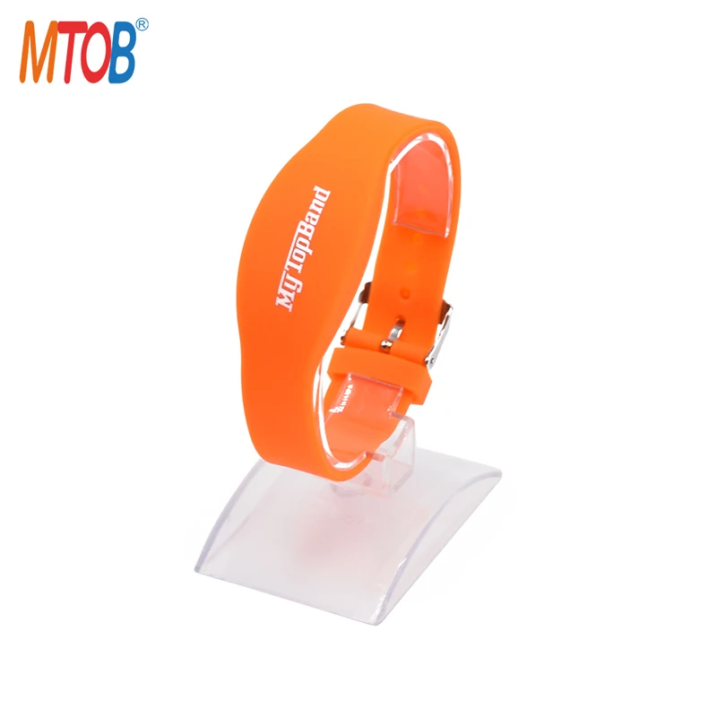 Adjustable Style Programmable MIFARE S70 4K Wristbands Silicone RFID Bracelet