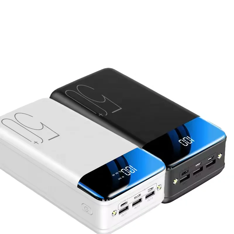 Portable Power banks High Capacity 50000mAh for All Smart Phone Mobile Power Bank 4 Usb Output With Flashlight PowerBanks
