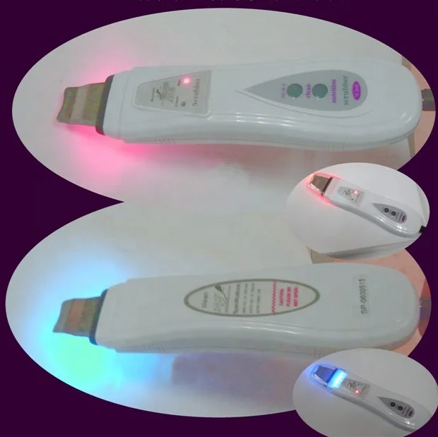DUOZI M-168 Professional Photon Red Blue Light Skin Scrubber Spatula Ultrasonic Blackhead Acne Removal Skin Scrubber
