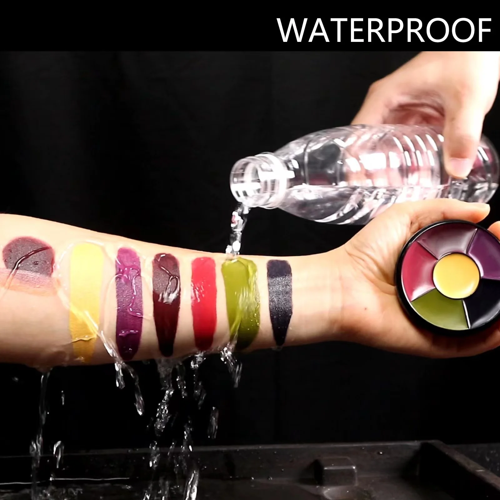 Makeup Oil Special Makeup 5 Color Bruise Wheel Washable oil based face paint patette for Special Effects, Movies, Halloween