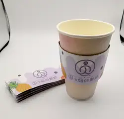 Low moq customized Korean pop star coffee juice tea paper cup sleeve