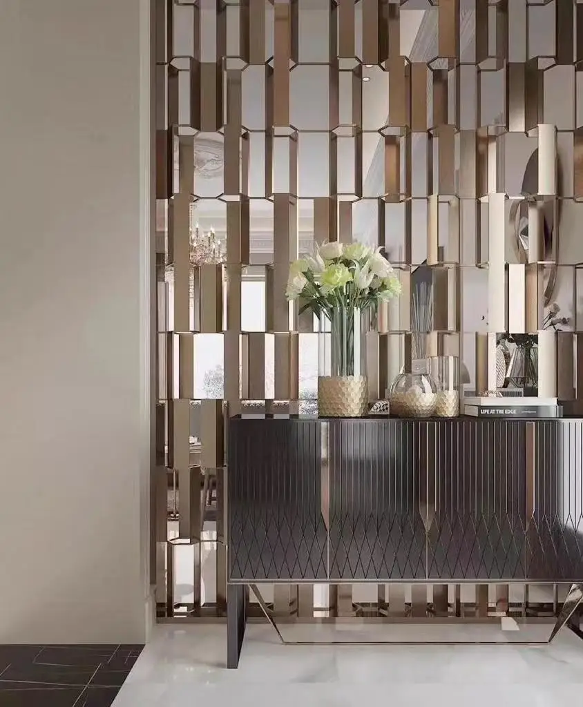 Stainless steel showroom partition, decoration, separator, space division,screen