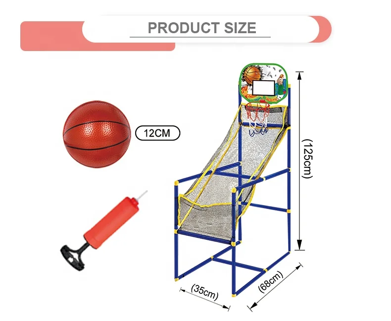 Play sport hoop toy basketball shooting machine for children