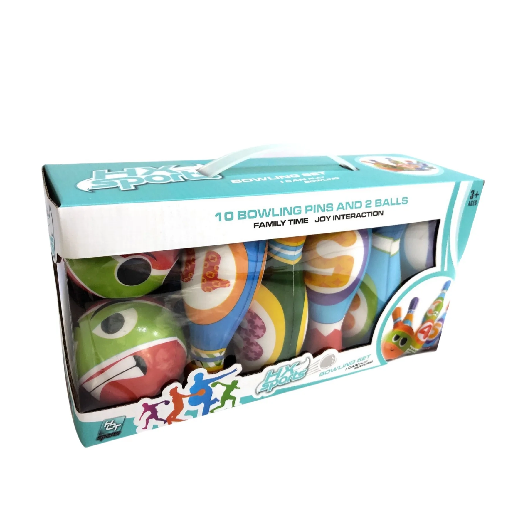 Factory Custom Soft Stuffed NBR Foam 7.5 Inch Mini Bowling Pins Ball Christmas Gift Set For Kids