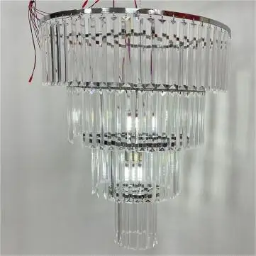 Multilayer Chandelier Acrylic Crystal Wedding Props Ice Flake Accessories Ice Crystal Road Led Crystal Decorative Chandelier
