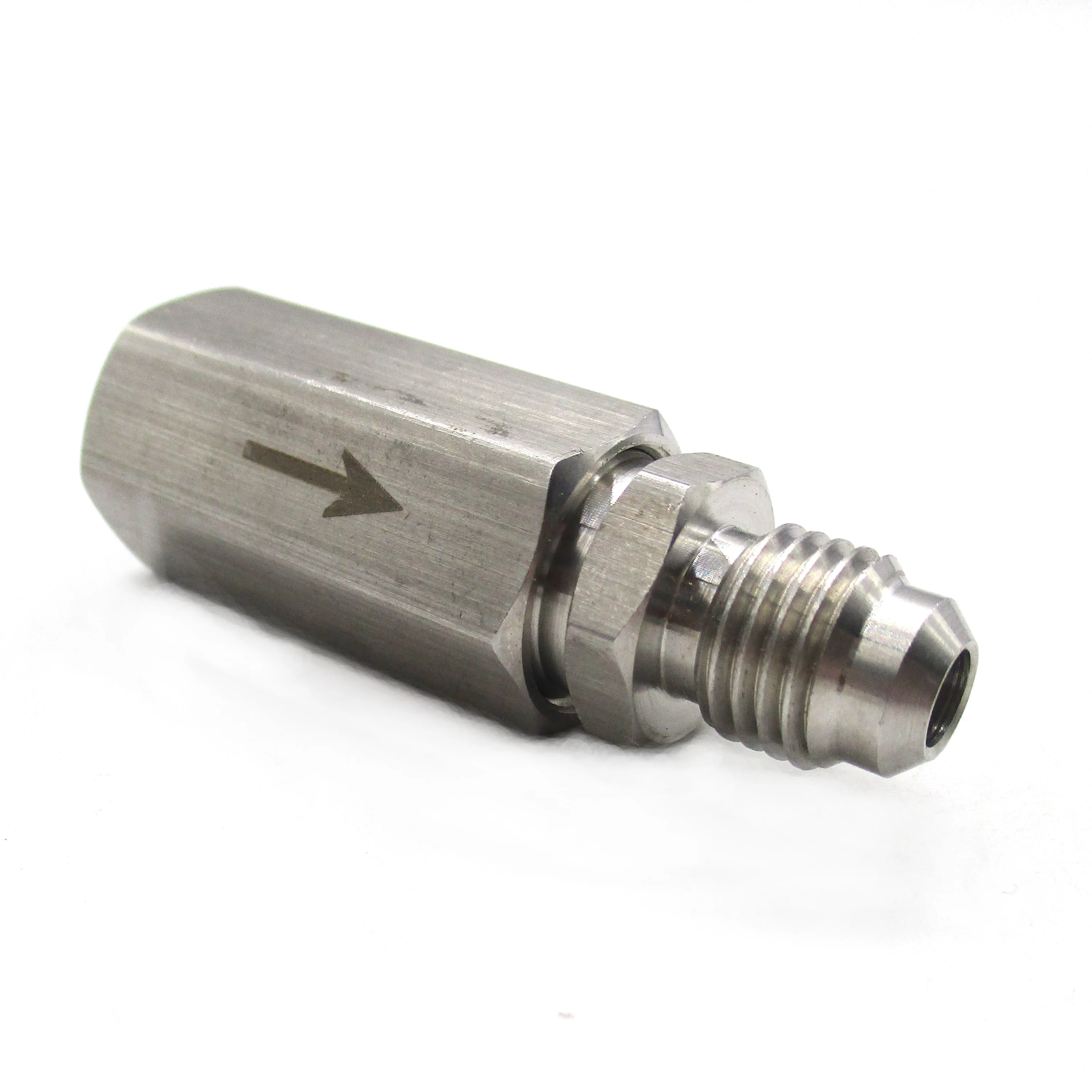 Обратный клапан из нержавеющей стали 0 250 MFL к FFL одностороннее обратное газовое отверстие обратного клапана для жидкости или газа