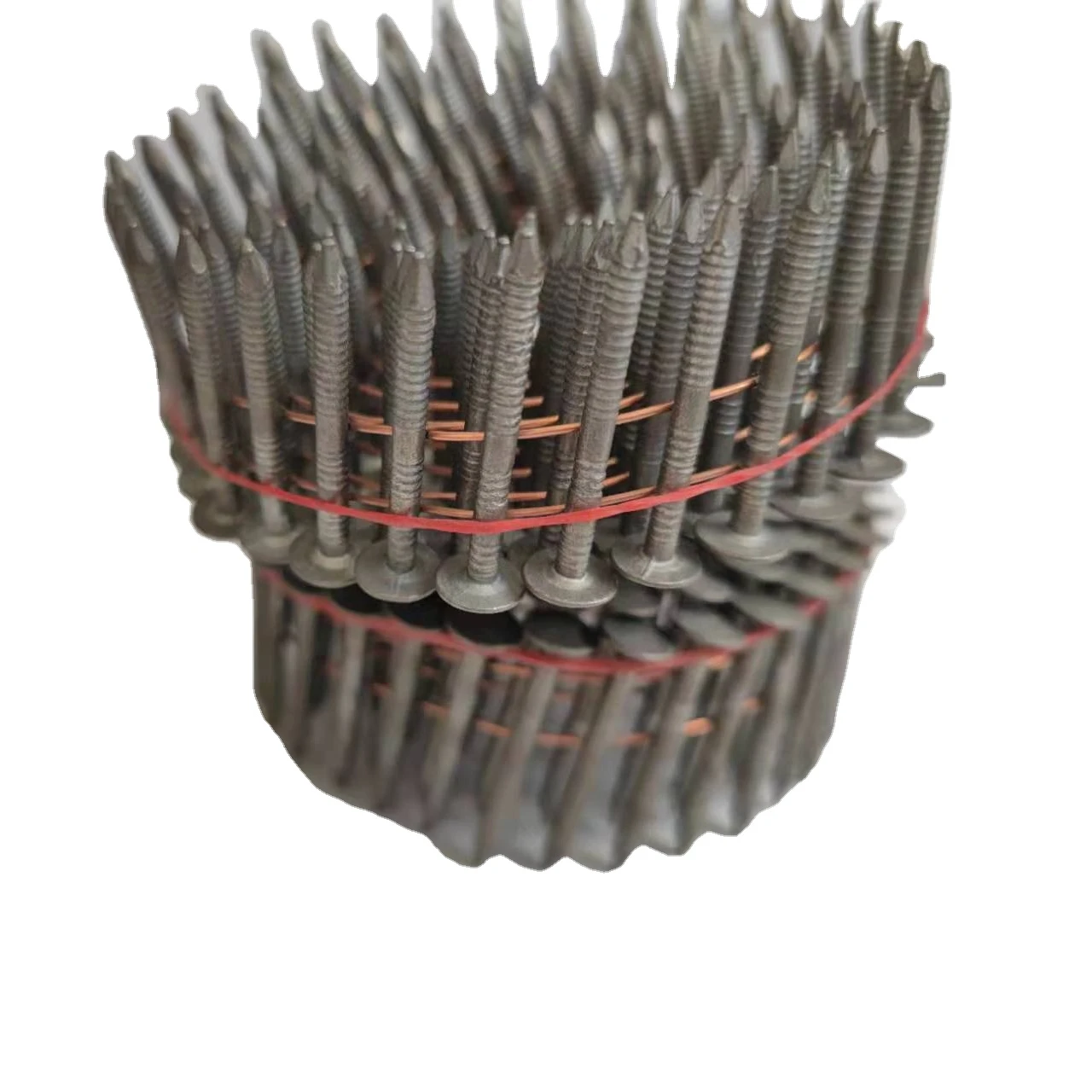 15 degree wire coil nails 1-1/2 X.12 Hot Dip Galvanized Ring Shank Coil Roofing Nail