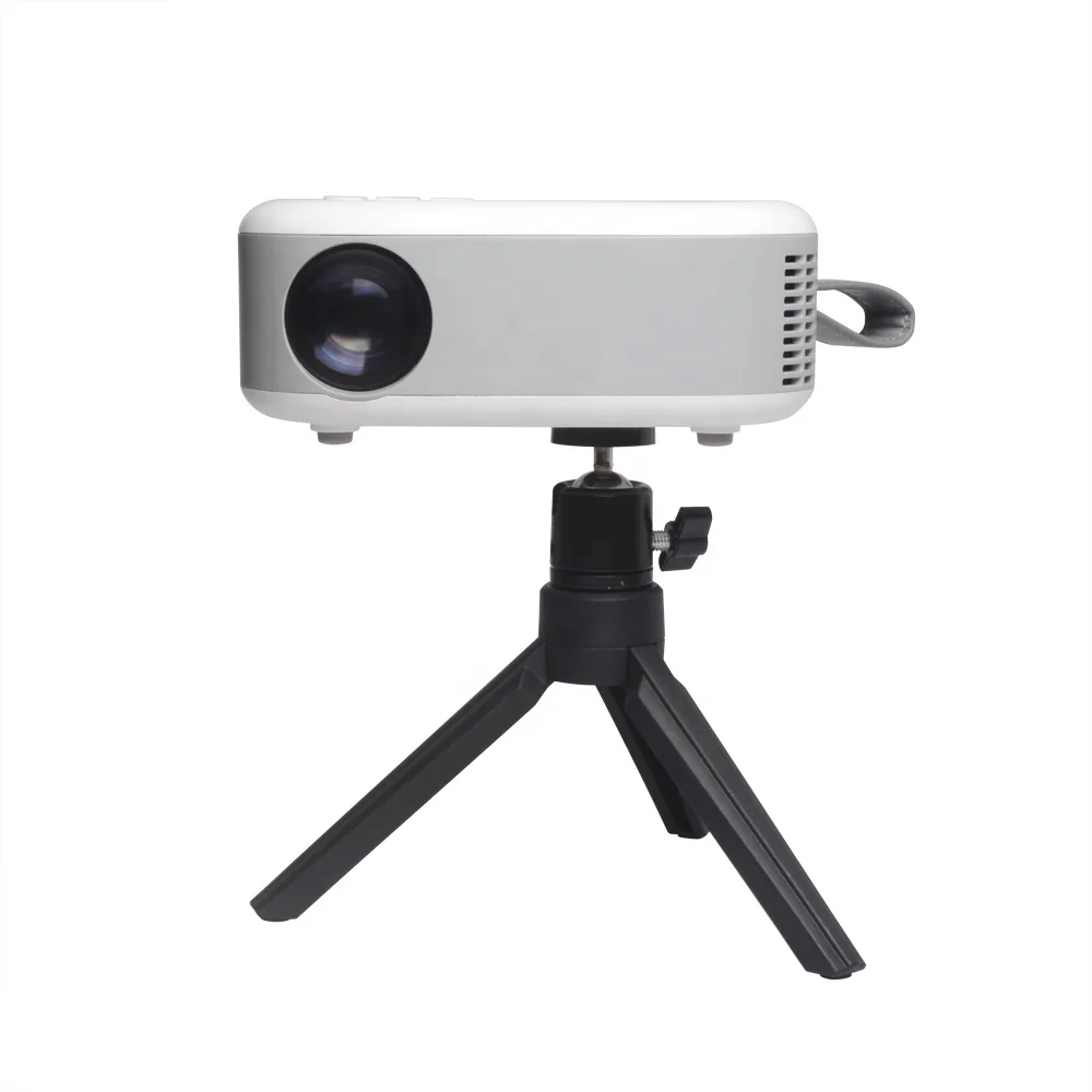 Factory Wholesale Led Portable kids Projector Household Mini USB portable Projector 800*480 white YT008 Rohs