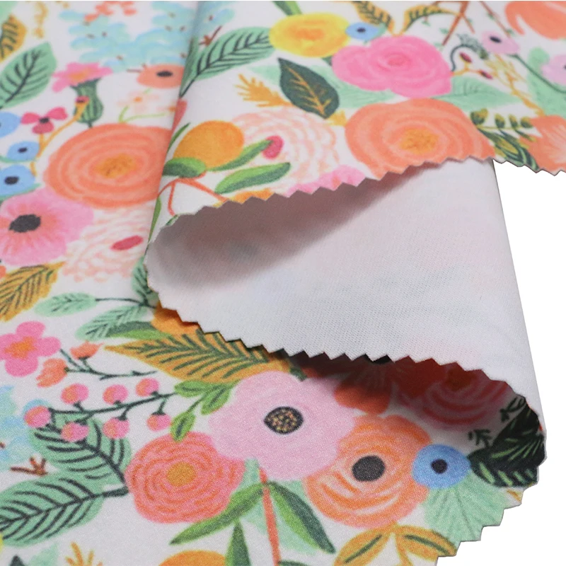 Customizable printed water-repellent digital printing polyester four sided elastic fabric for swimsuit