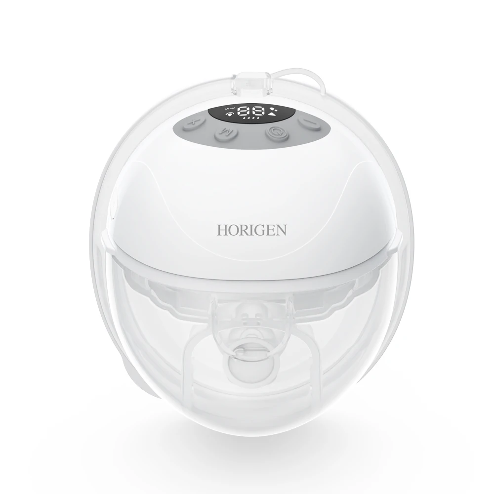 HORIGEN new products hands free wear in bra feeding machine electric BreastPump 3 Modes low noise silicone wearable breast pump