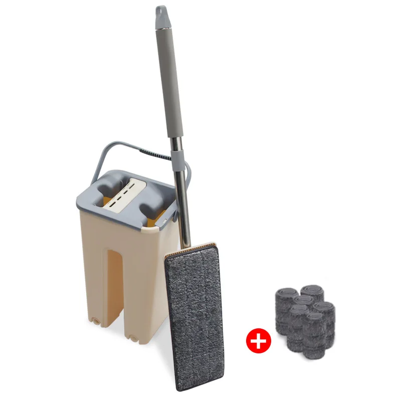 
360 Magic Pedal Spin Gas Squeezing Clean Bucket Home Cleaning Swiper Wall Floor Stick Twist Cleaner Flat Small Mops 