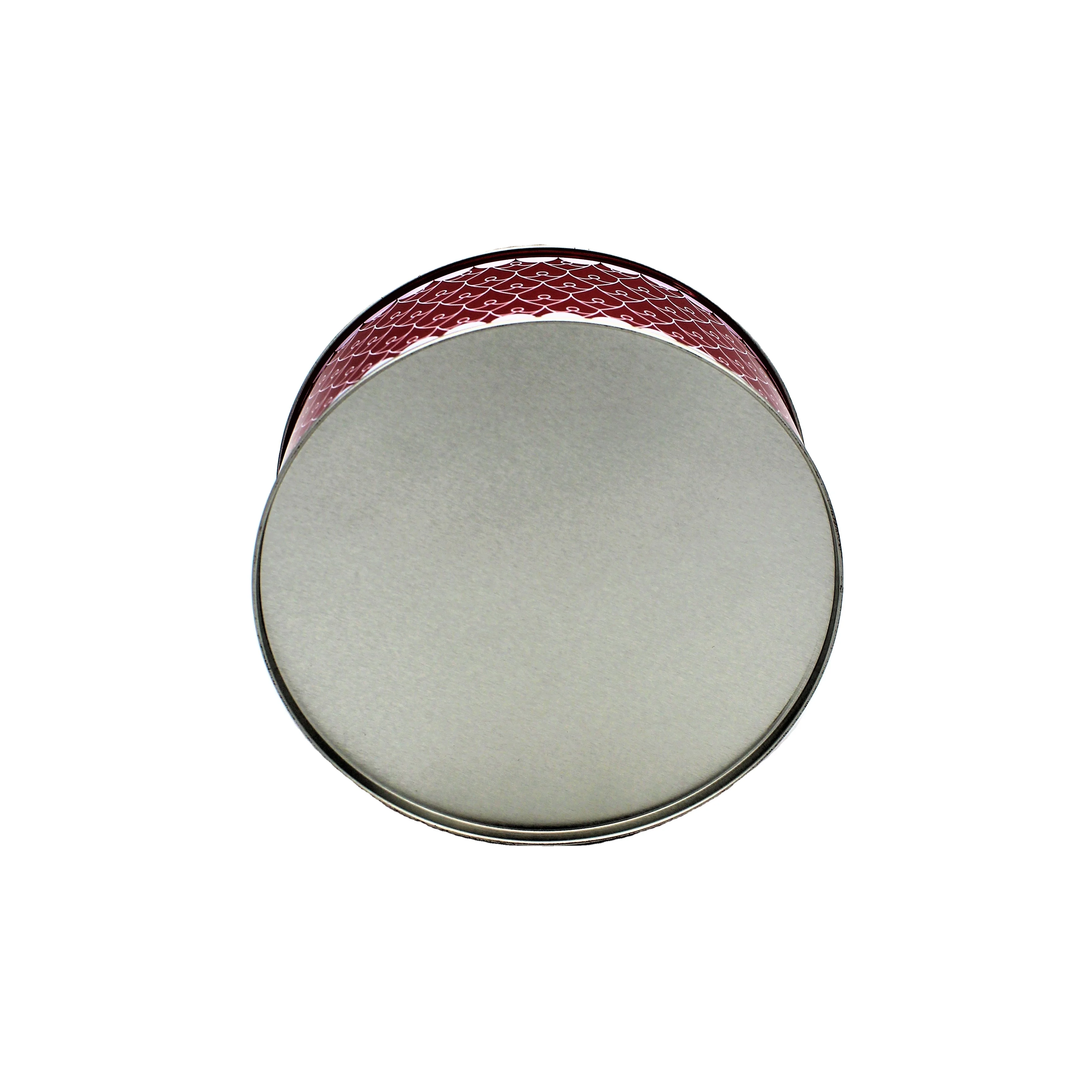 Beautiful Appearance Round Tea Gift Box Christmas Tin Cans For Cake Cookies