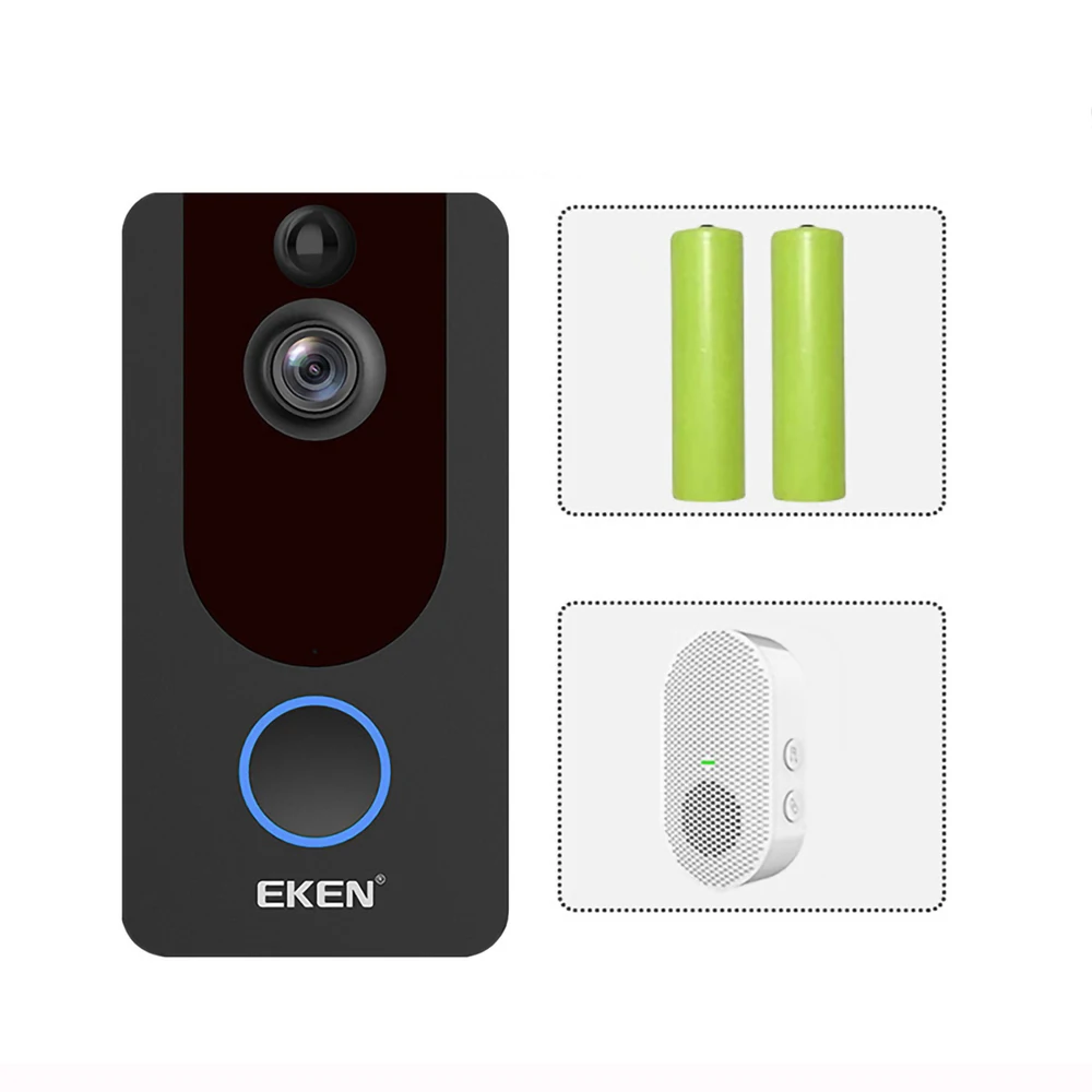  Экшн-камера EKEN V7 HD 1080P Smart WiFi видео-дверной звонок камера визуальное вызывное устройство ночного видения IP дверной беспроводная