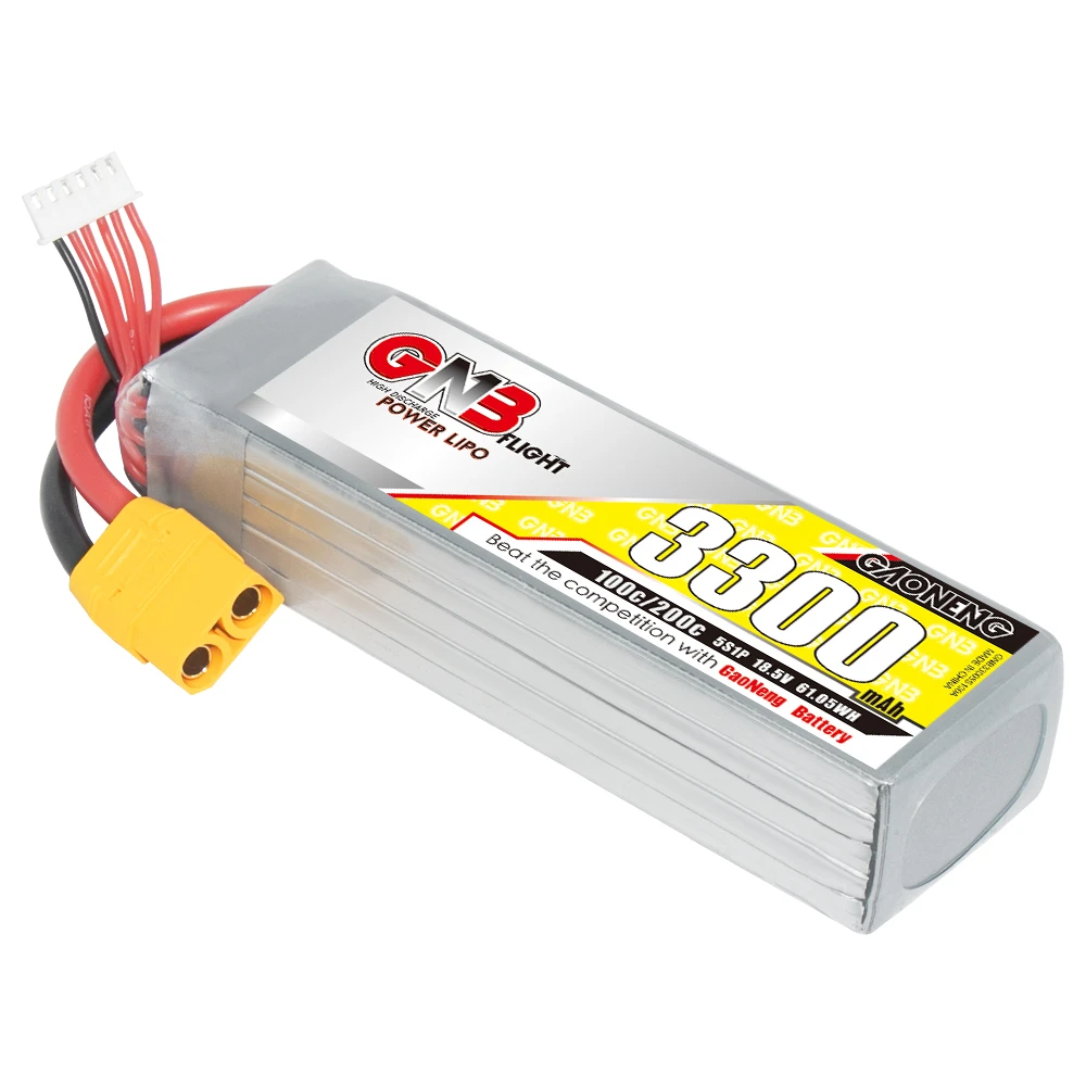 GAONENG GNB 3300 мАч 5S 22,2 В 100C XT90 Дрон FPV RC LiPo батарея полета с высоким разрядом C Номинальная Производительность