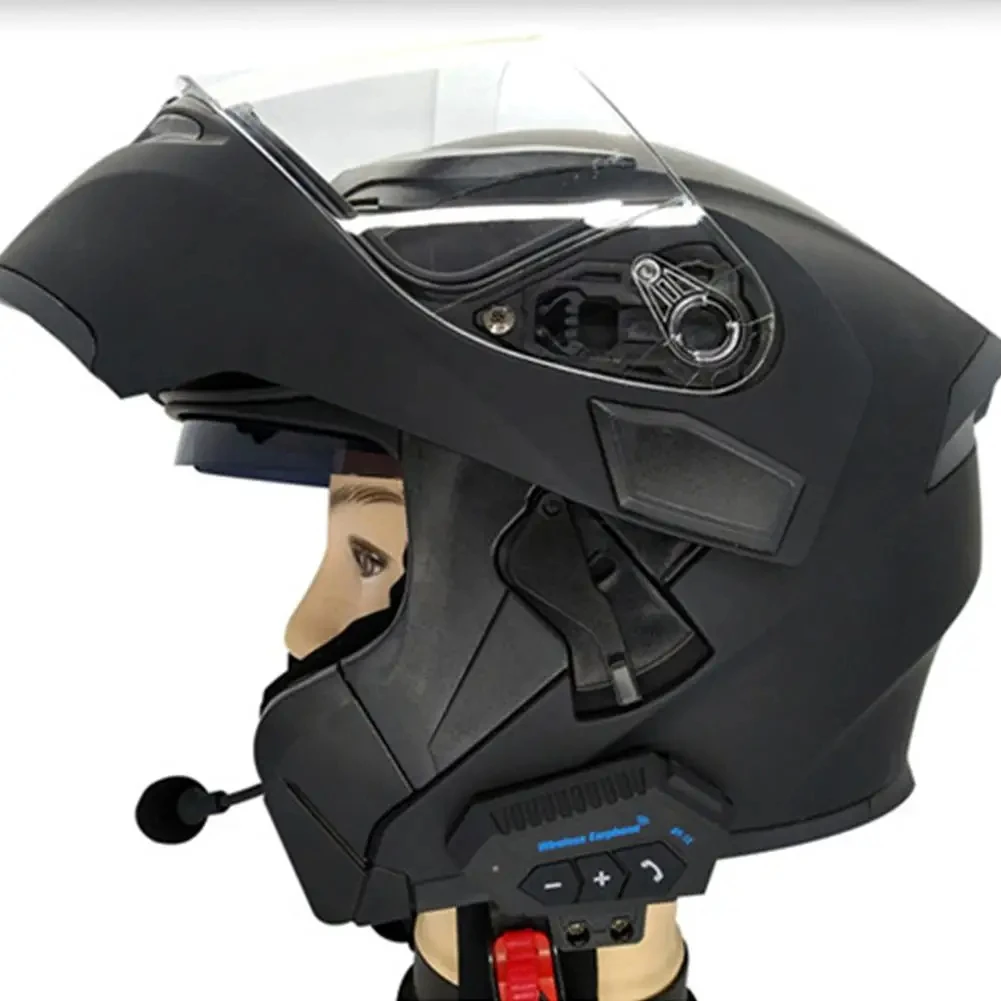 SYW67 Waterproof Long Standby Blue-tooth headset motorbike motorcycle riding Casco full helmet offroad helmet wireless intercom