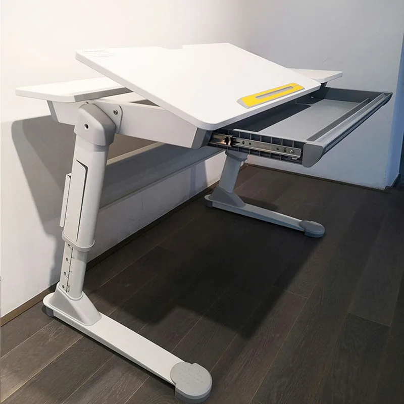
2M2KIDS Amz Hot Solid Wood Study Table with Cabinet Adjustable Ergonomic Children Study Desk Multifunction Kids Learning Table 