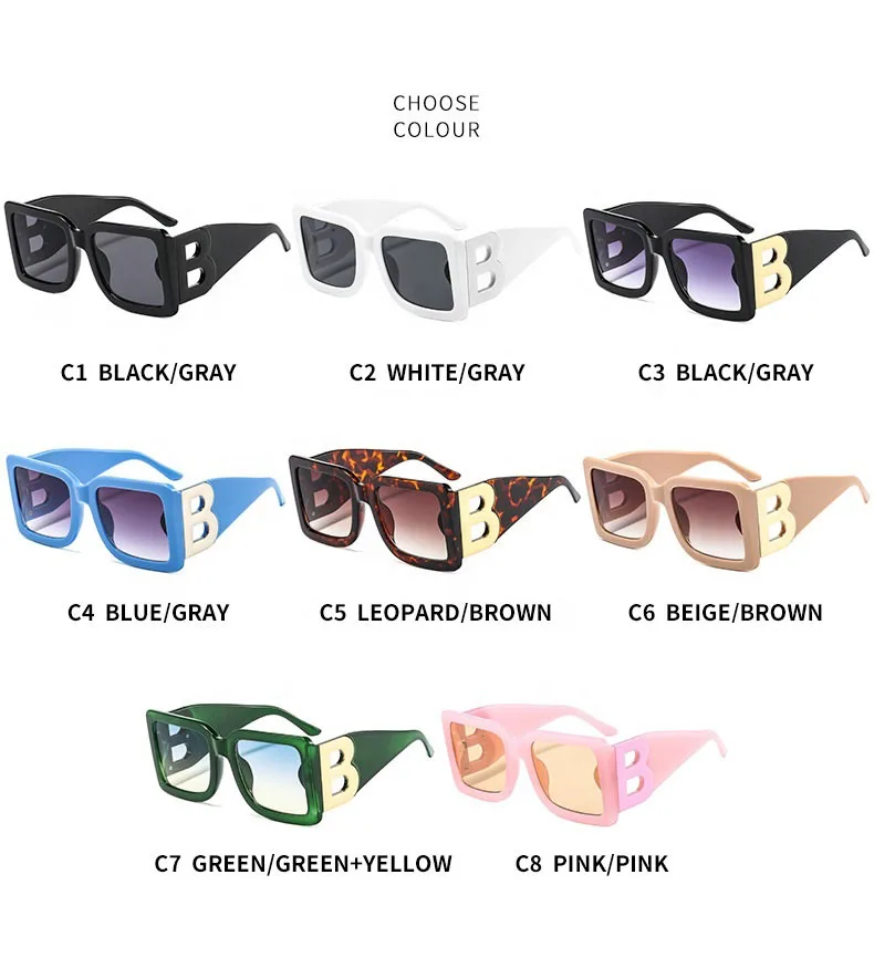2022 Custom Shades For Men  Big B Luxury Sunglasses Uv400 Ce Fashion Ladies Sunglasses Sun Glasses