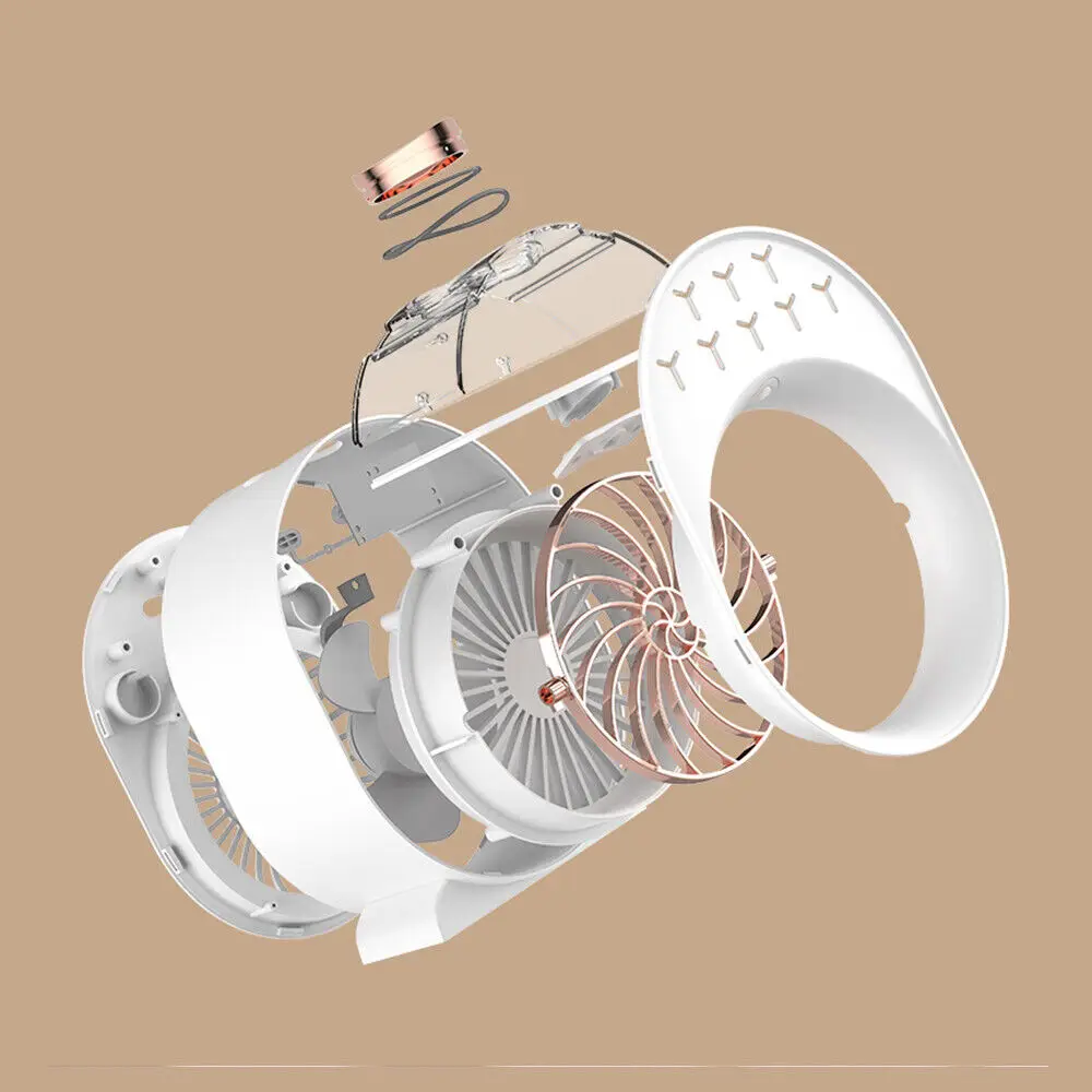 Mini Air Conditioner Humidifier Cooler USB Fan Portable Cooler Fan Night Light